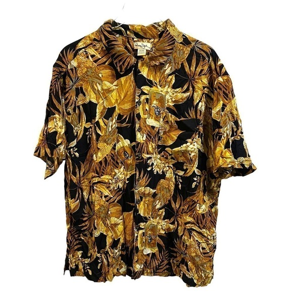 Vtg Panama Jack Beer Margaritas Parrots Print Aloha Friday Shirt Men's XXLarge - Picture 1 of 5